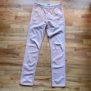 Acne Studio light faded pink chino pants